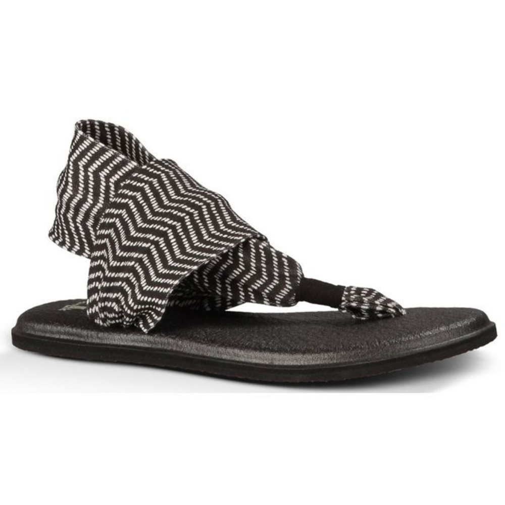 Sanuk Yoga Sling 2 Black/Natural Congo Print Sz9